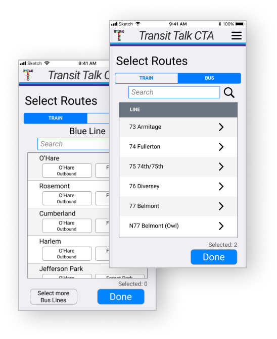 TransitTalk Mobile Screenshot